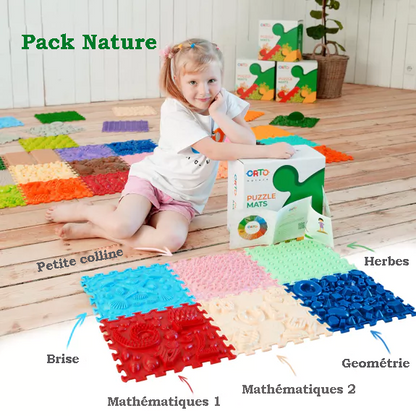 Tapis de sol puzzle orthopédique - Pack "Nature"